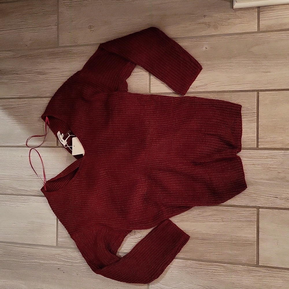 Pink blush maternity sweater